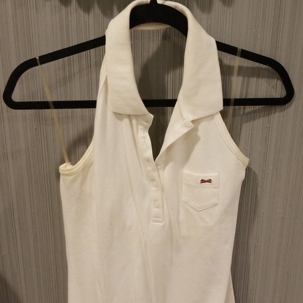 Le tiger white halter top